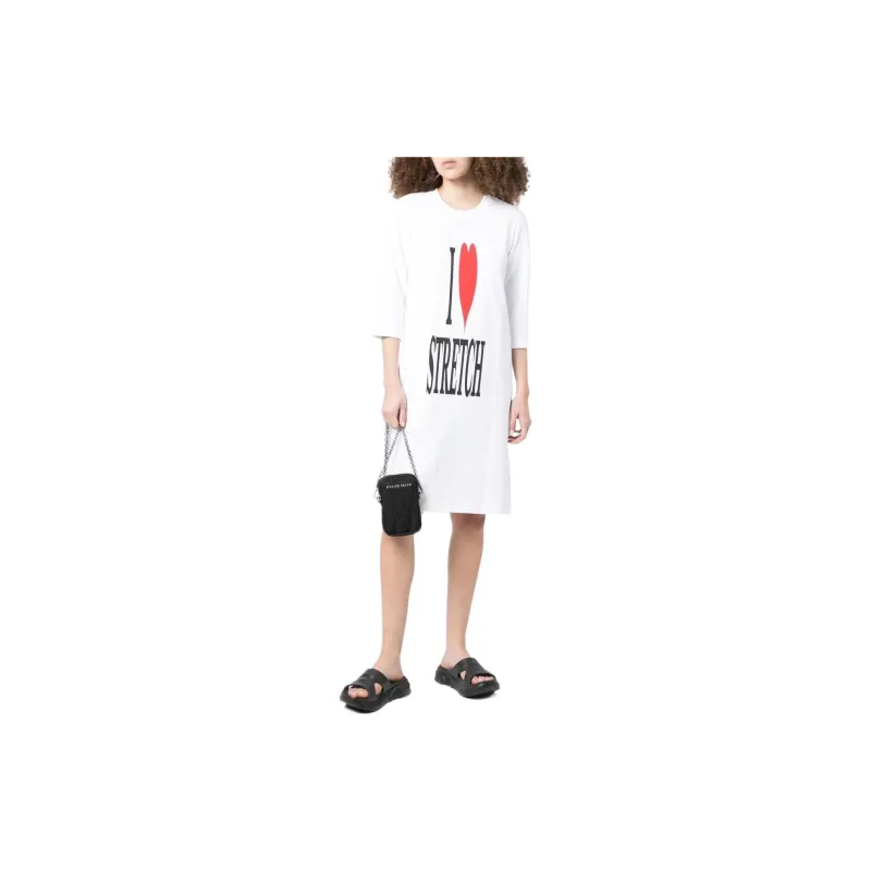 Doublet Slogan print Longline T shirt-1
