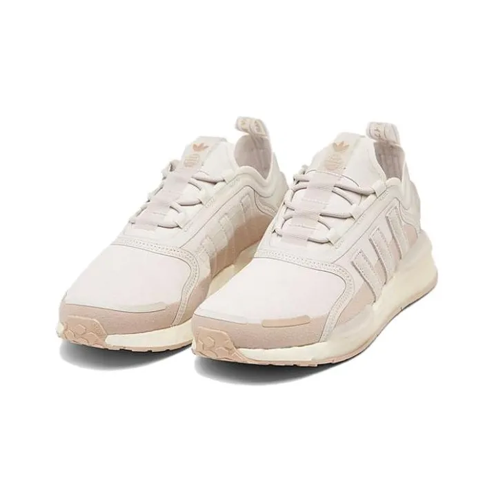 Adidas Originals NMD_R1 V3 Durable Breathable Kids Lifestyle Shoes Beige Pink Teenagers-1