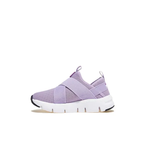FILA KIDS Cushioning Wear-Resistant Kids Lifestyle Shoes Purple White Kids'