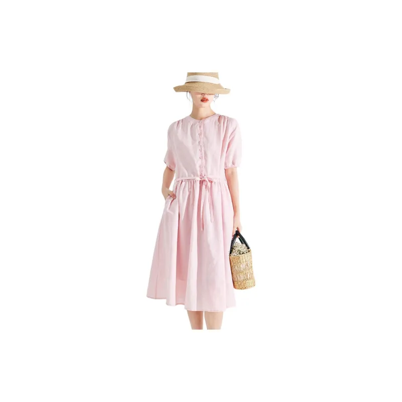 ZIMO Short Sleeved Dresses Women's-1