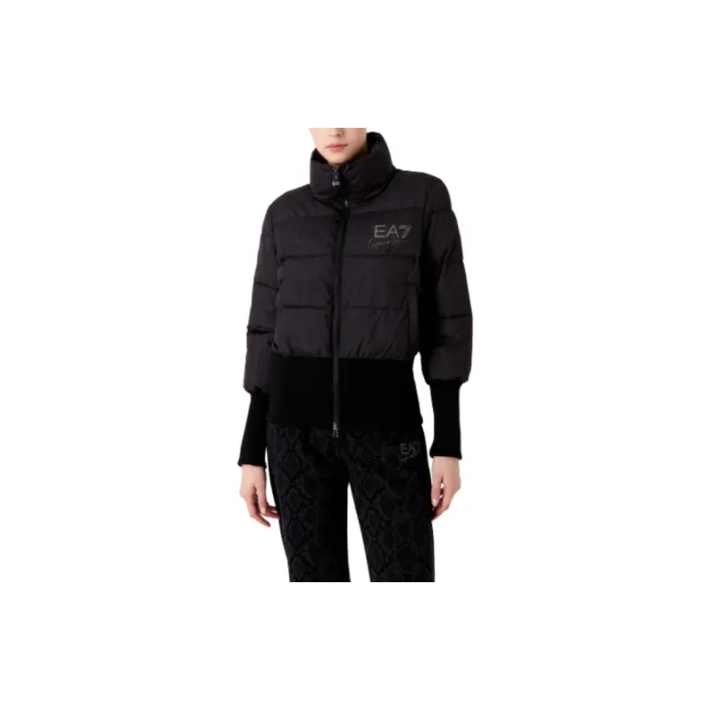 EMPORIO ARMANI EA7 Puffer Jacket Women's Black-3