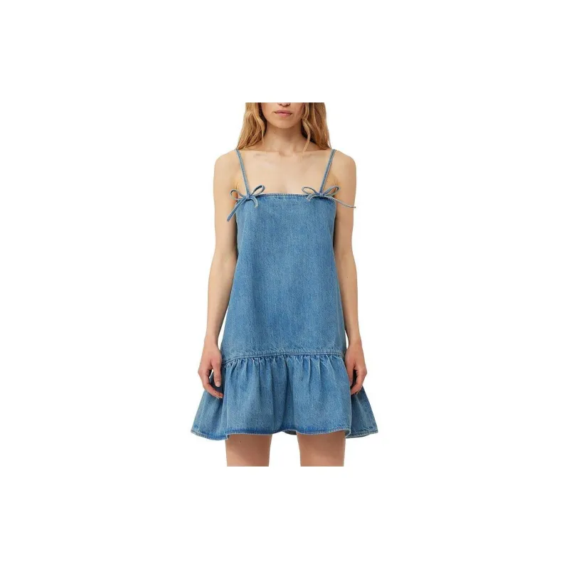 GANNI FW23 Slip Dresses Women's Blue-1