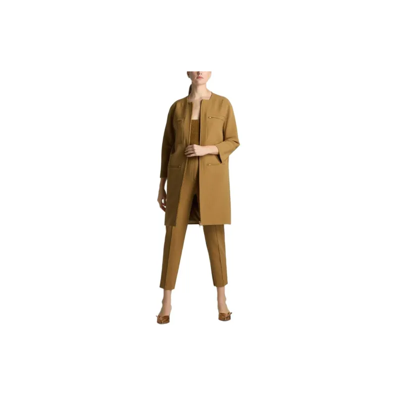 St. John Stretch-crepe Single-breasted Coat-1