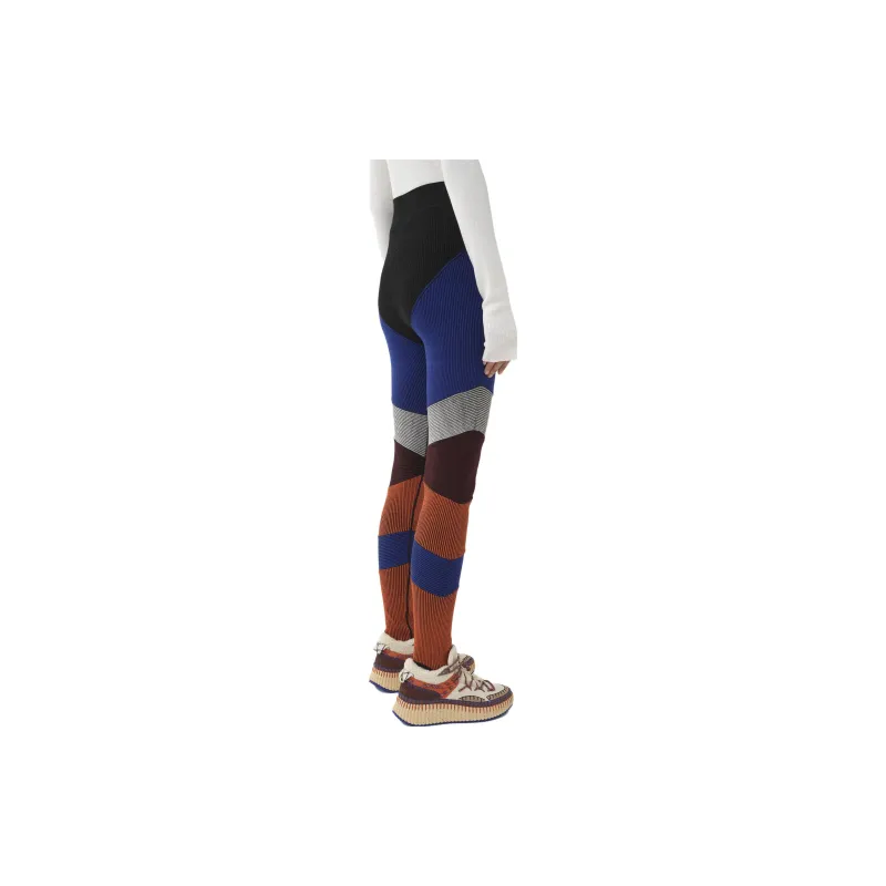 Chloé Patchwork High Waisted Leggings-3