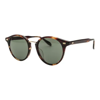 LASH Round Sunglasses Unisex Brown