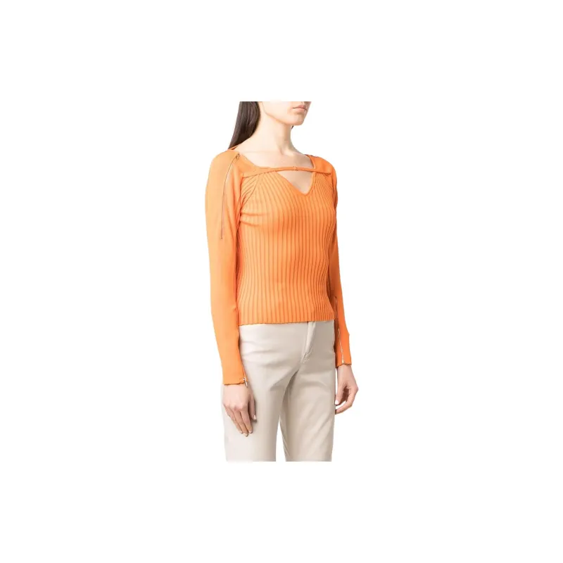 Jacquemus La Maille Oro Ribbed Top-1