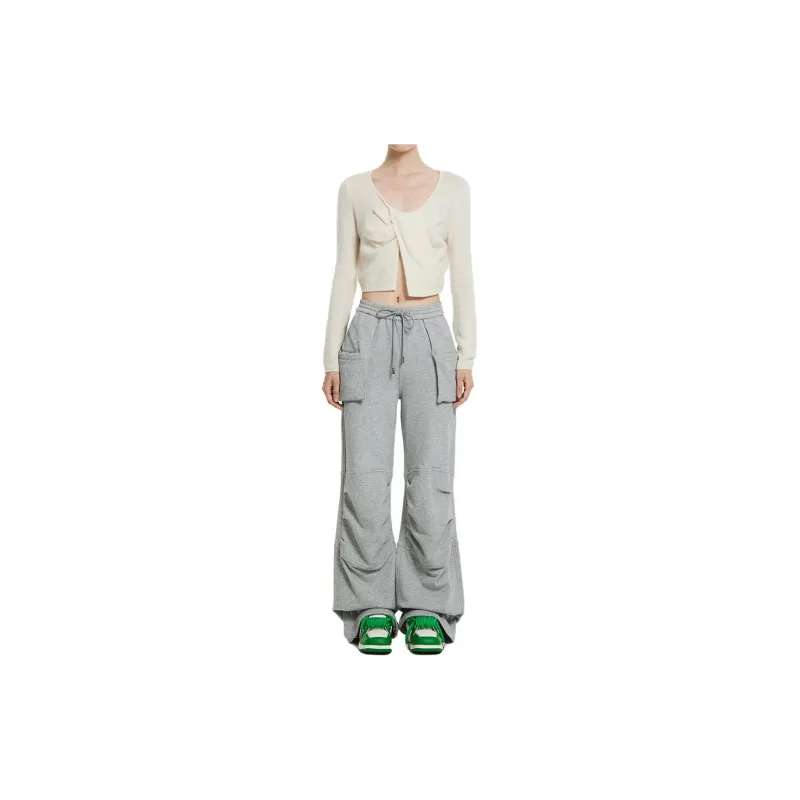 CALVIN LUO Spring And Summer Collection Cargo Pants Women's Gray-2
