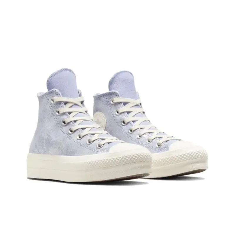 Converse Women's Chuck Taylor All Star Lift Platform High 'Suede Shimmer Lilac Pewter' Women's-2