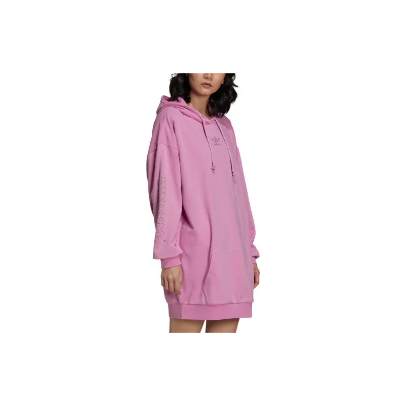Adidas Originals Long Sleeved Dresses Women's Blessing Light Purple-4