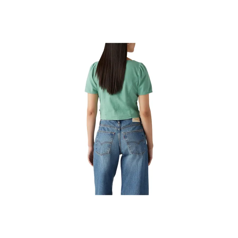 Levis Shirts Women's Green-2
