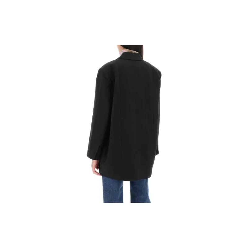 GANNI Oversized Single-Breasted Blazer-2