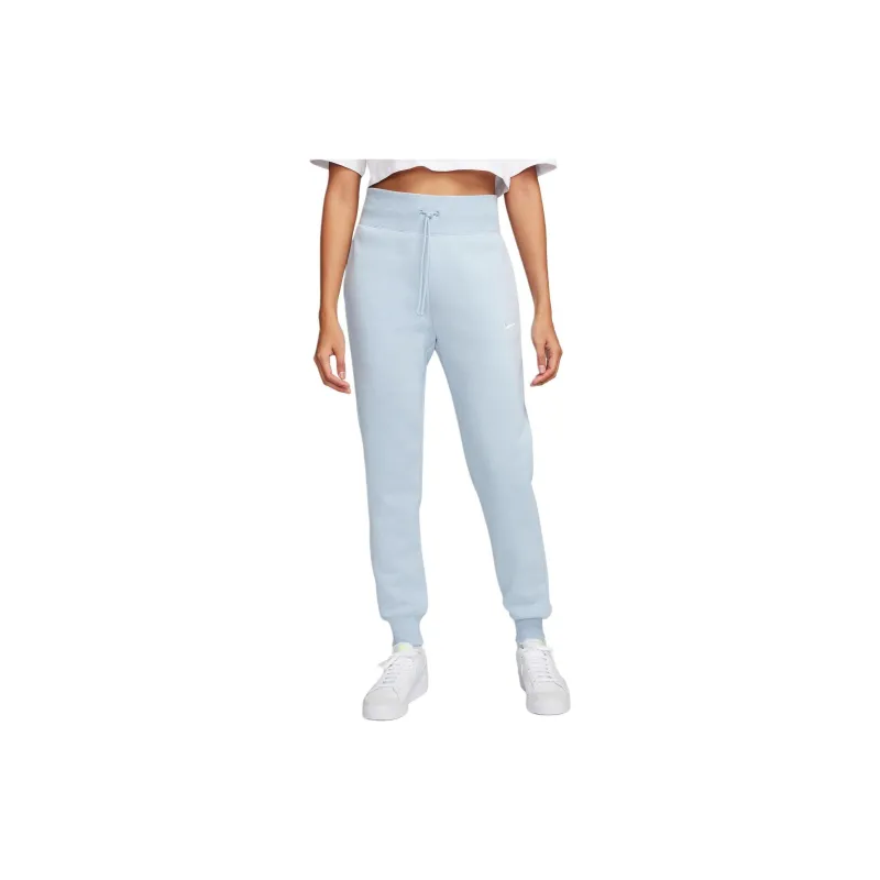 Nike Sportswear Phoenix Fleece Knitted Sports Pants Women's Light Blue-2