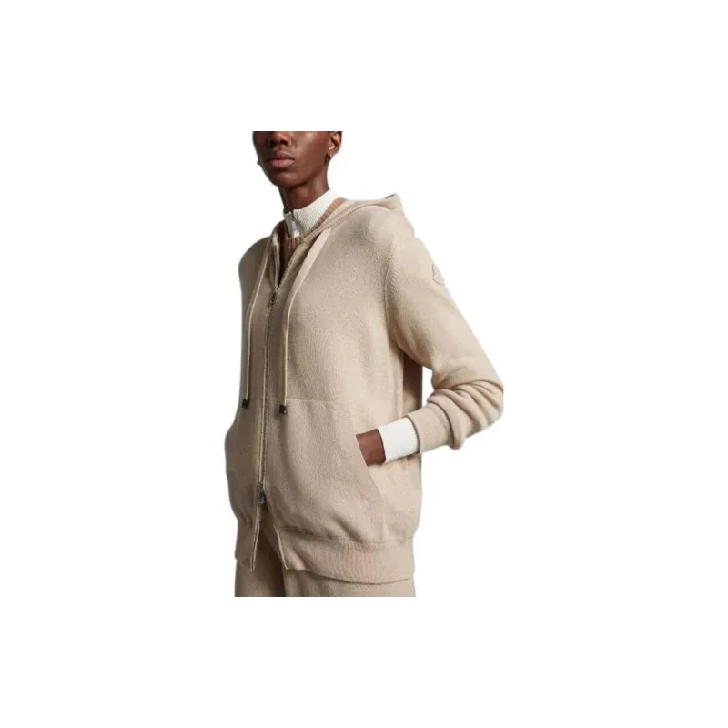 Moncler Cashmere Sweaters Women's Beige-3