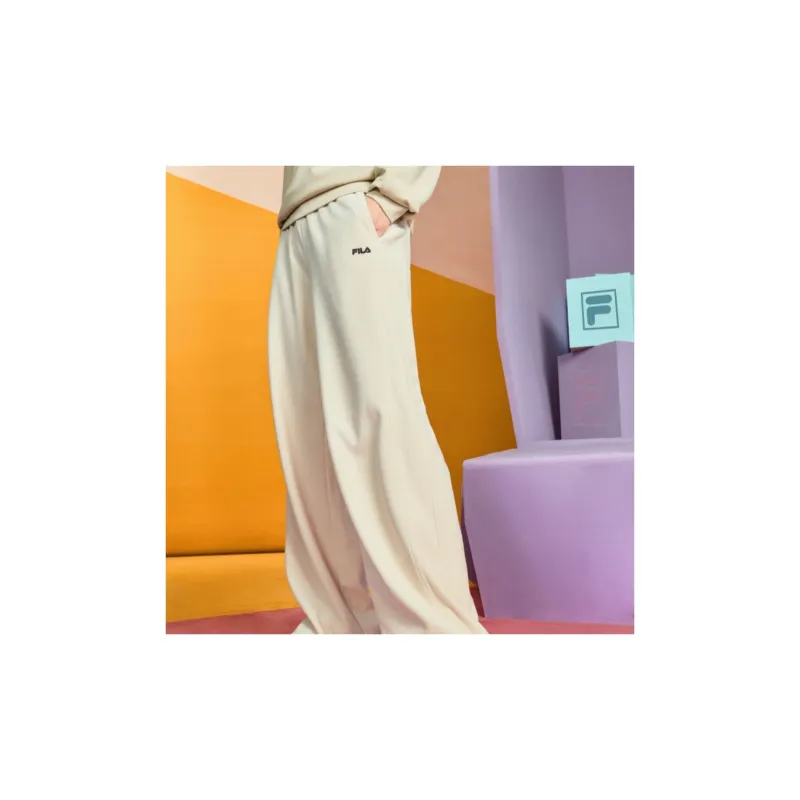 FILA Knitted Sweatpants Women's Almond Khaki-4