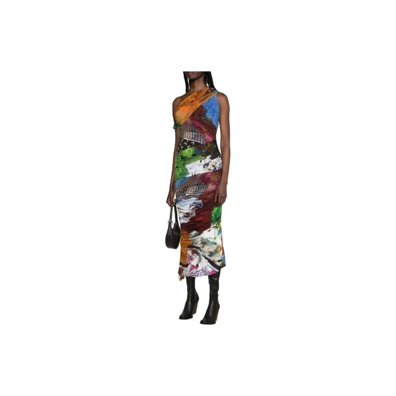 marine serre Body Shelter Patchwork Dress-1