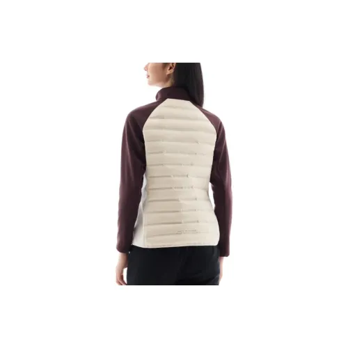 Anta Down Jacket Women's Vanilla Beige/Chocolate Brown