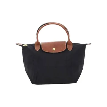 LONGCHAMP Nylon Handbag Women's Black