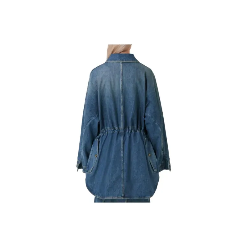 Burberry SS23 Denim Jacket Women's Dark Slate Blue-2