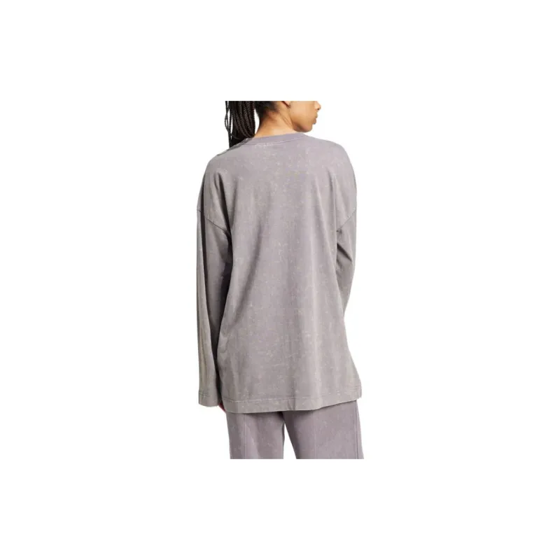 Adidas Originals Premium EssentialsWASHED T Shirt Women's Shadow Trace Gray-3