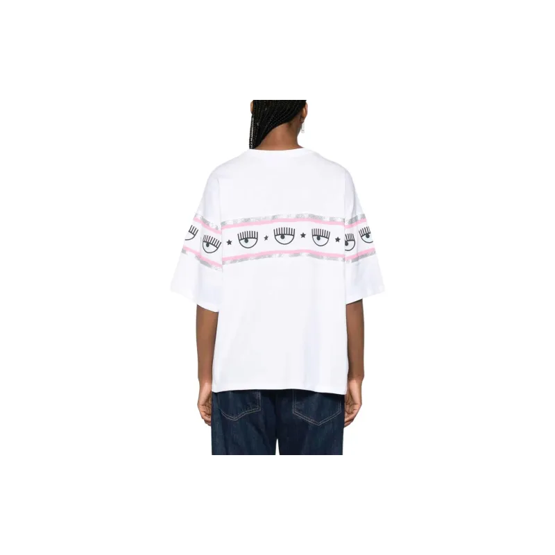 CHIARA FERRAGNI Eyelike Logo-tape T-shirt-2