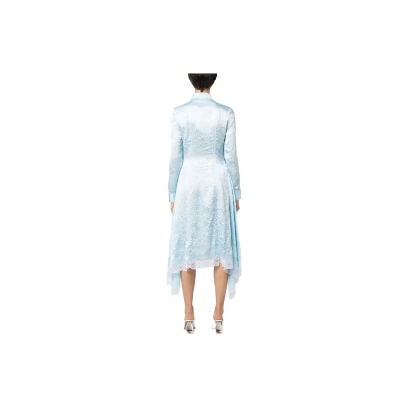 Burberry SS23 Long-Sleeved Dresses Women's Blue-2
