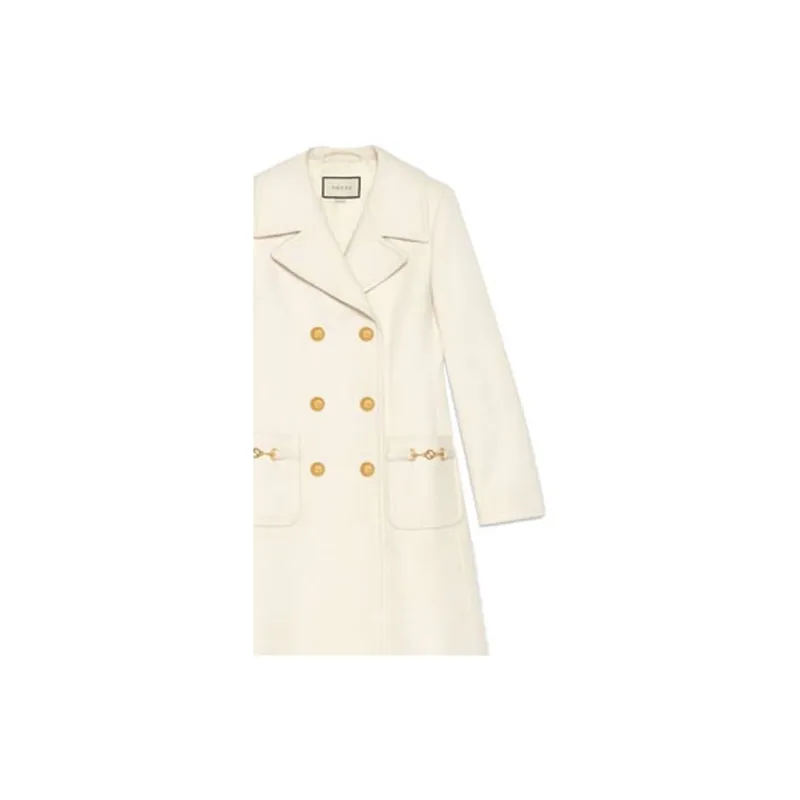 GUCCI Coats Women's White-4