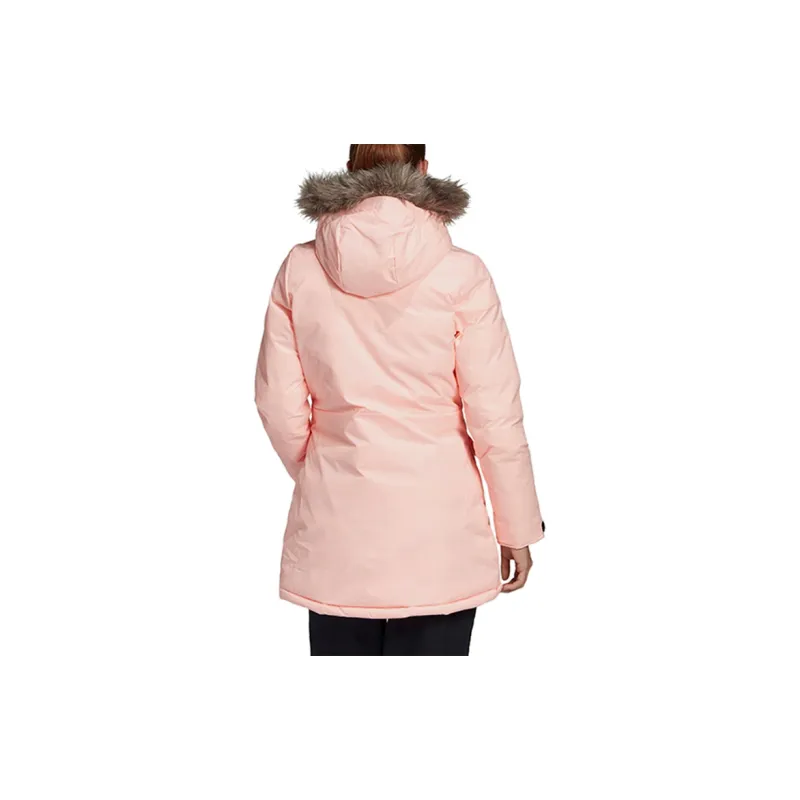 Adidas Parka Coats Women's Pink-3