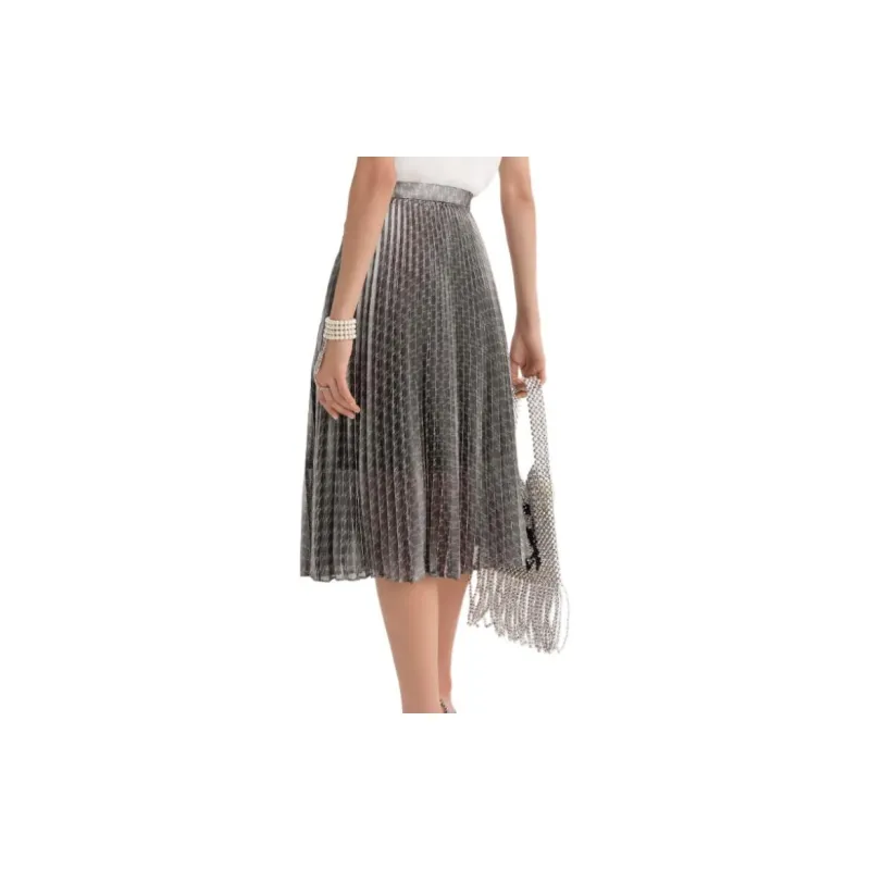 KARL LAGERFELD Casual Long Skirt Women's Silver-2