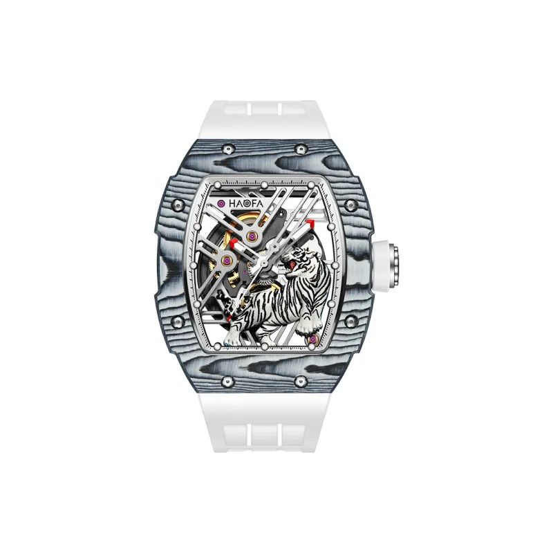 HaofaTourbillon 1973 Automatic Mechanical Movement Watch Men's Watches Cut-Out Dial-0