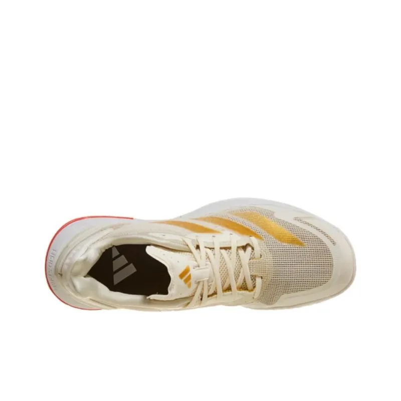 Adidas Defiant Speed 2 Off White Gold Metallic Bright Red Women's-4