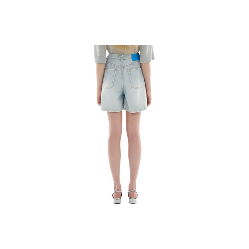III VIVINIKO Denim Shorts Women's Light Blue-1