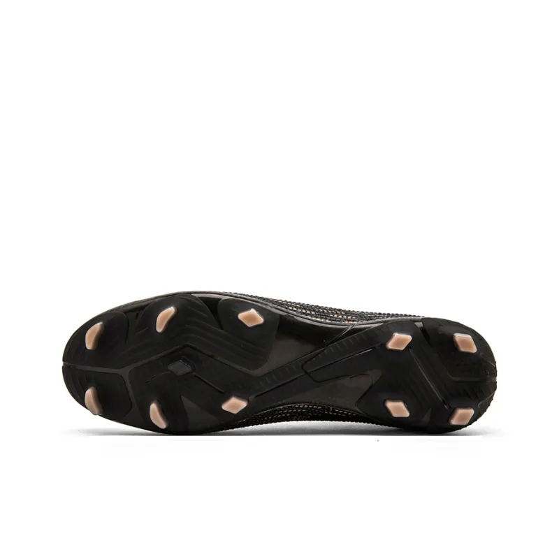ATAY Soccer Shoes Unisex Mid Top Black/Gold-4