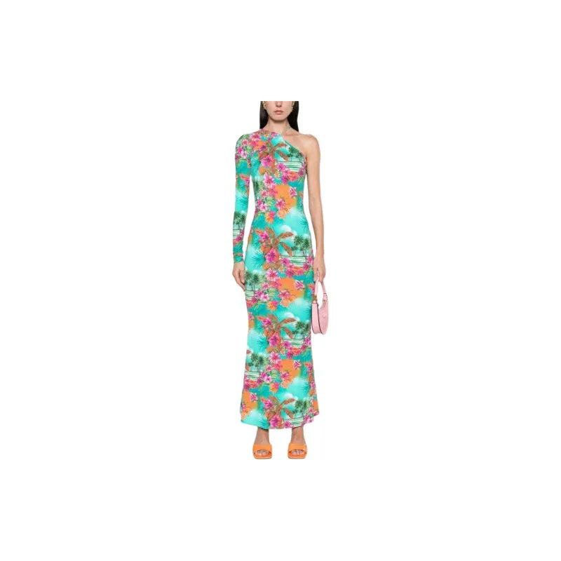 Roberto Cavalli Jungle-print One-shoulder Dress-1
