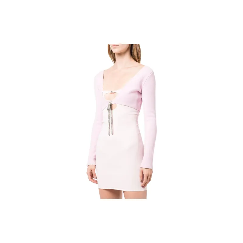 Alexander Wang Cropped Crystal tie Cardigan-3
