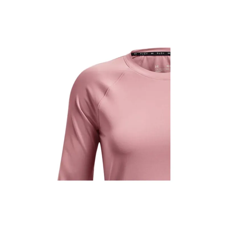 Under Armour RUSH Raglan Sleeve T Shirt Women's Pink-5