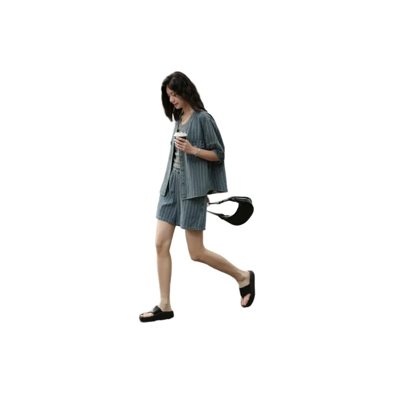 【dme】 Casual Suit Women's Denim Blue-3