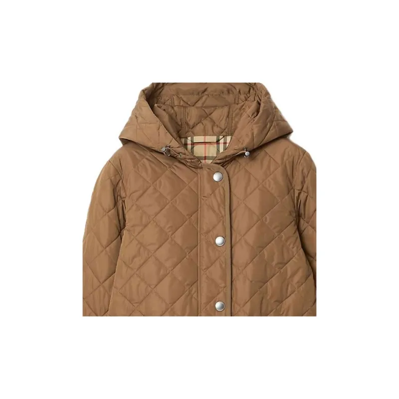 Burberry Hooded Quilted Coat-4