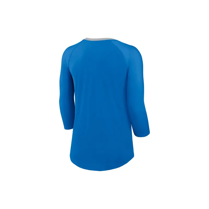 Nike Detroit Lions Women's Nike Nfl 3/4 Sleeve T Shirt-1