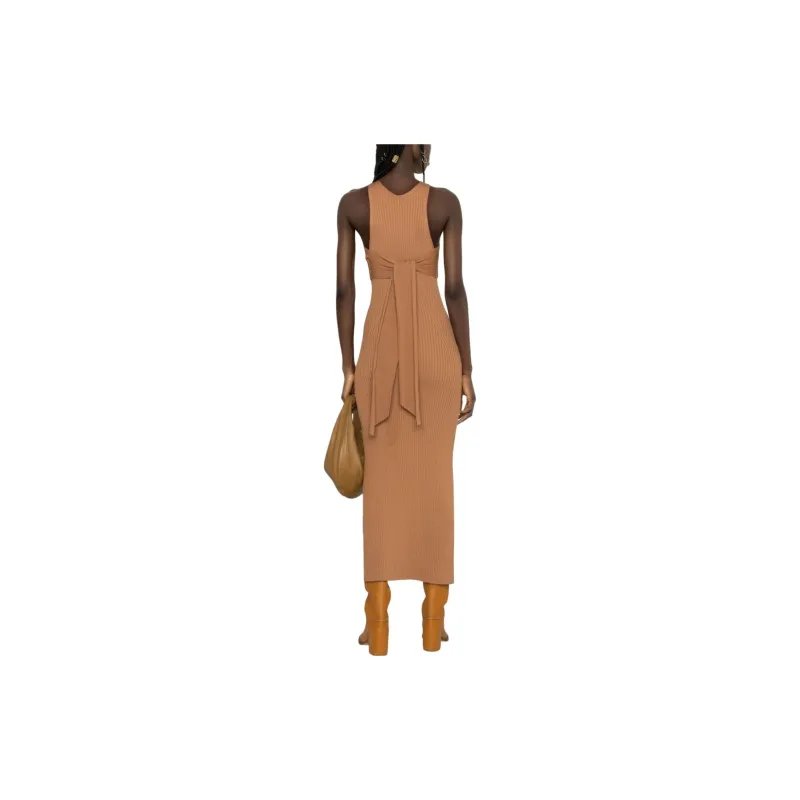 NANUSHKA Twist-detail Ribbed-knit Dress-3