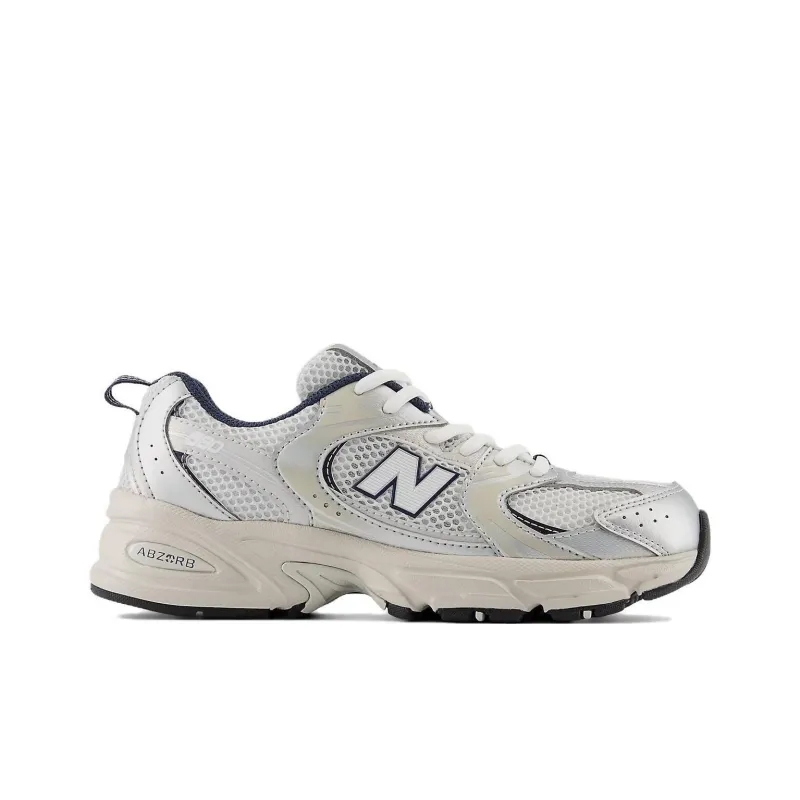 New Balance NB 530 Cushioning And Breathable Low Top Kids' Running Shoes White Blue Silver Teenagers-1