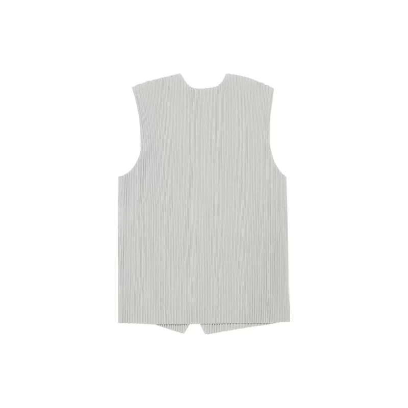 Homme Plissé Issey Miyake Pleated V neck Vest-1
