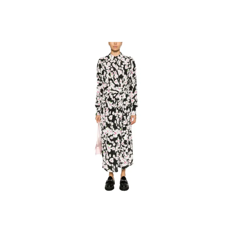 MSGM Long Sleeved Dress Women's Black-2