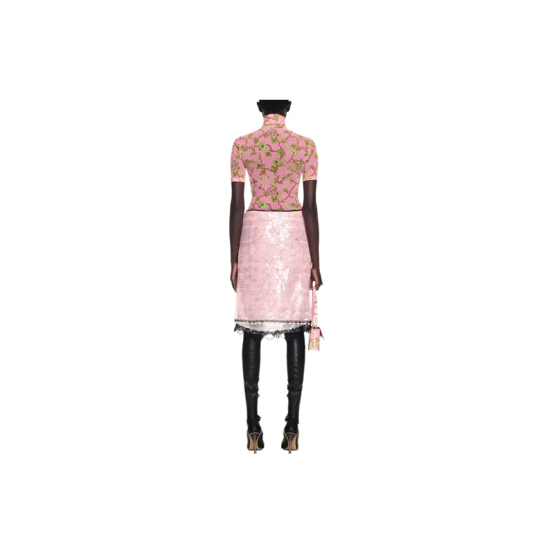 OFF WHITE Ramage Sequined Midi Skirt-2