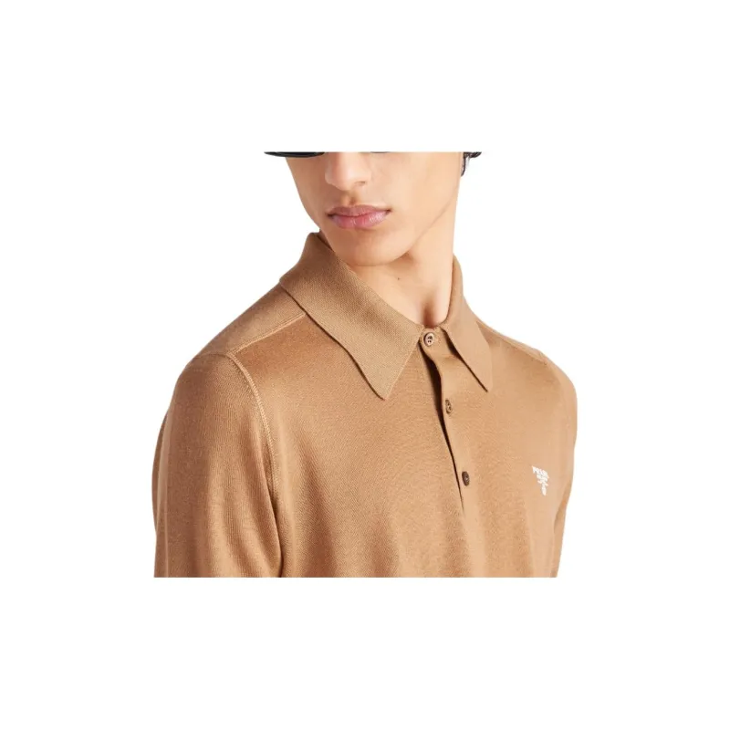 PRADA Polo Shirts Men Camel Brown-4