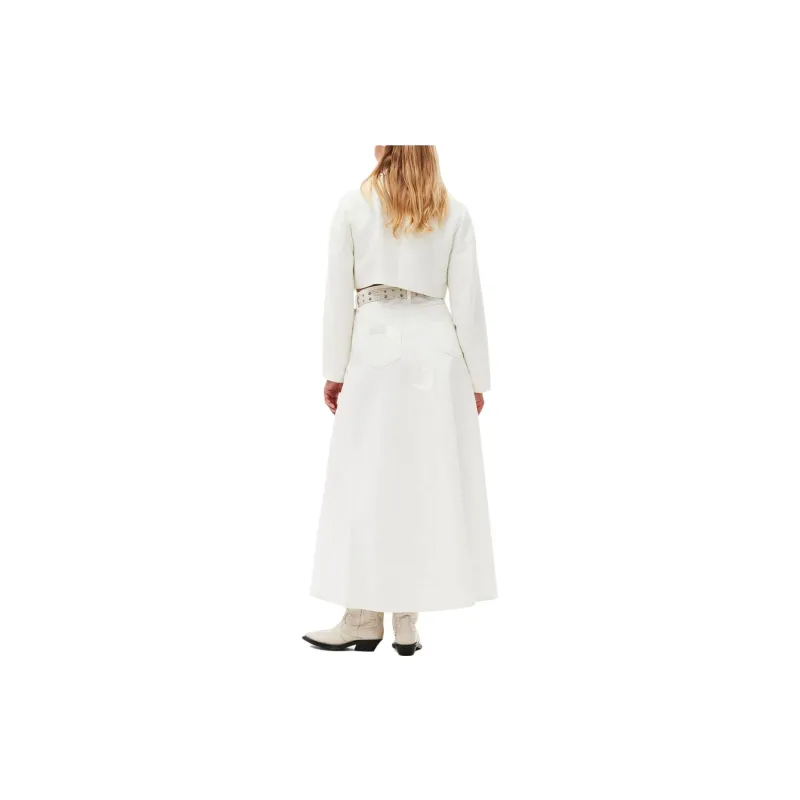 GANNI Slub Cropped Jacket-2