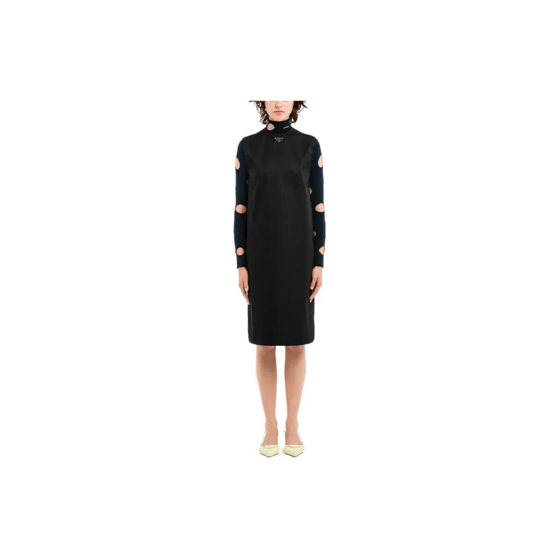 PRADA Sleeveless Dresses Women's Black-1