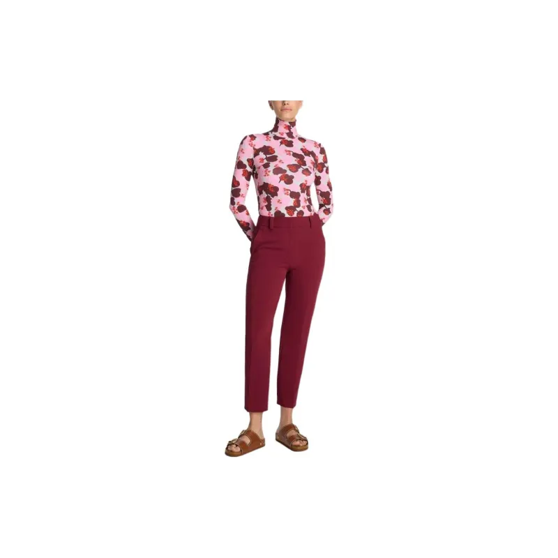 St. John Floral-print Roll-neck Top-1