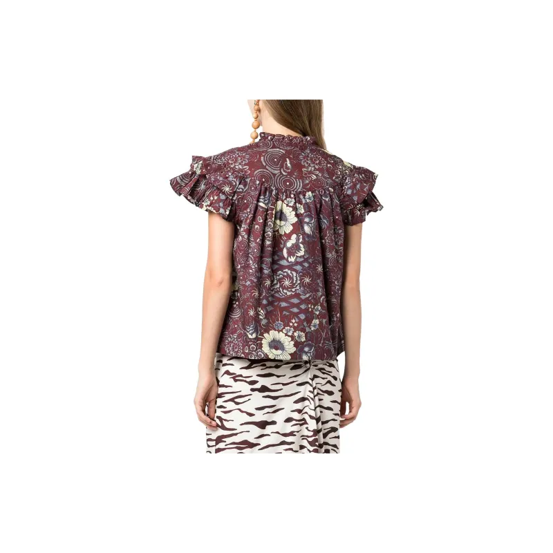 Ulla Johnson Letty Ruffle-sleeve Top-3