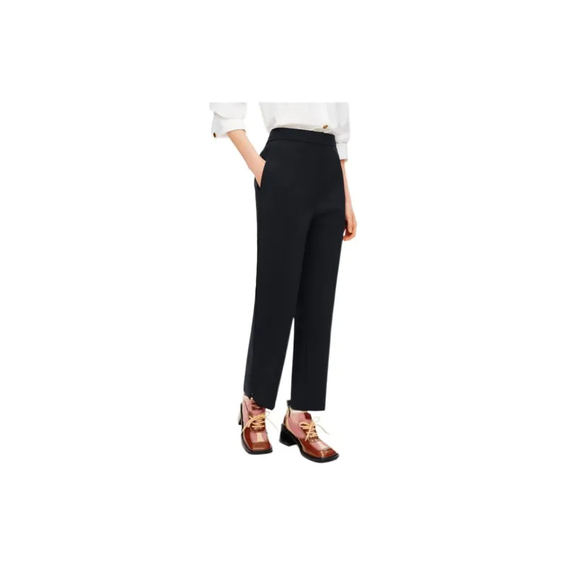 PSALTER Casual Pants Women's Navy Blue-3