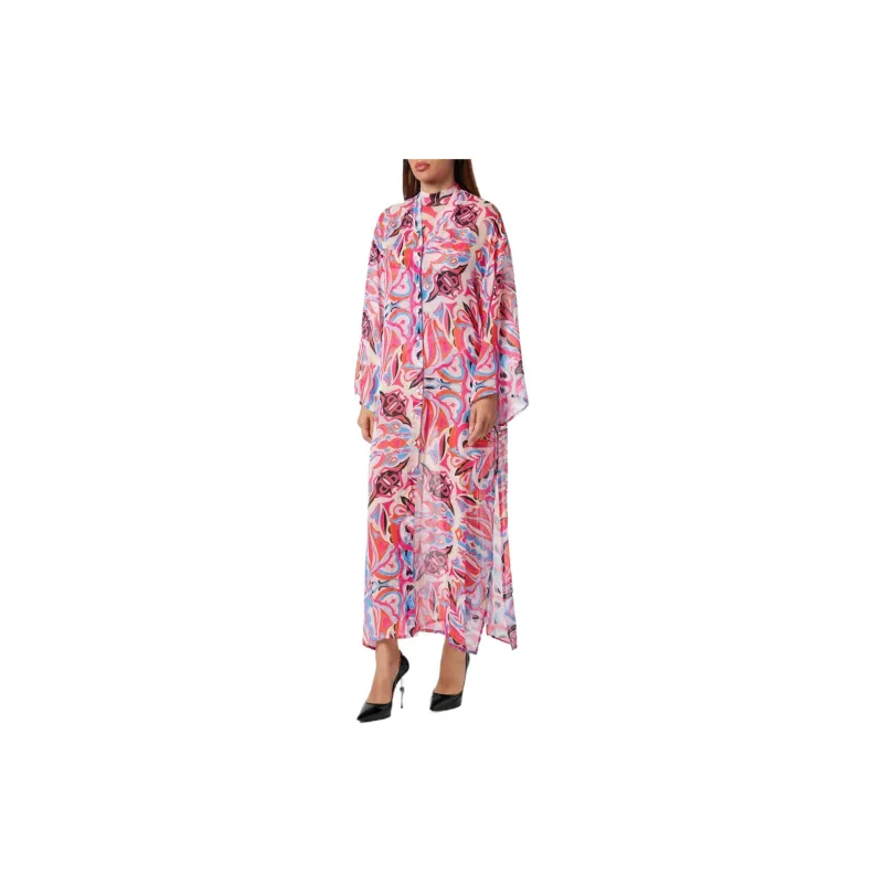 PHILIPP PLEIN Kaleidoscopic print Silk Kaftan-3